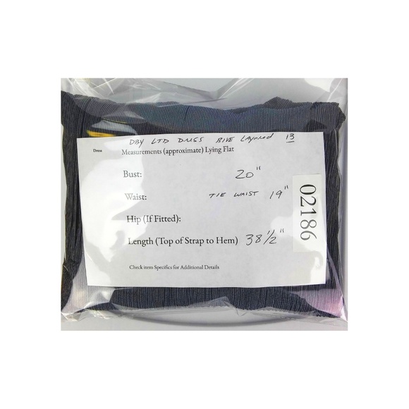 DBY Ltd Blue Layered Dress Sz 13 - Picture 5 of 5